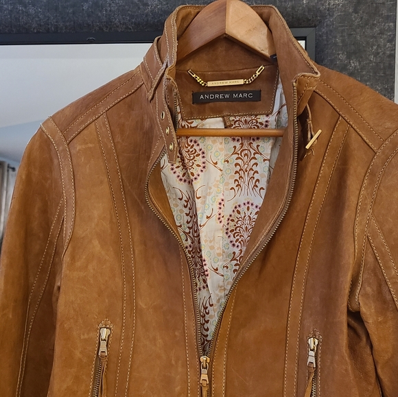 Andrew Marc Leather Jacket - Picture 5 of 14